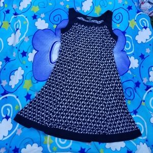 Ralph Lauren Black and White Floral Print Dress